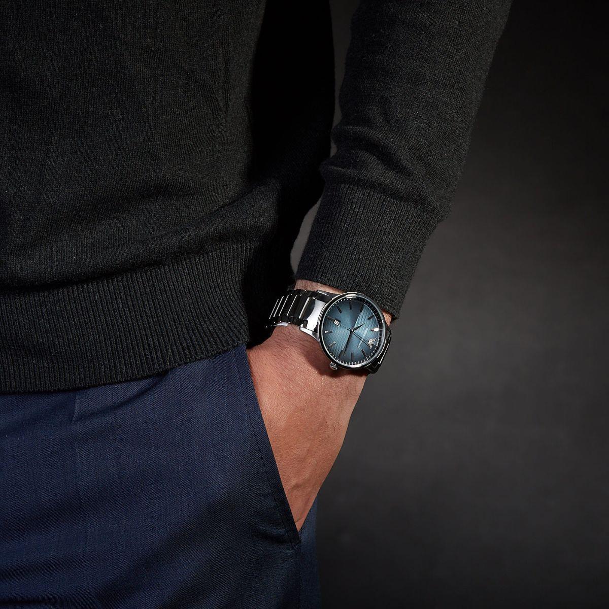 Emporio Armani AR11182 Renato Quartz Blue Dial Men's Watch Emporio Armani AR11182 Renato Quartz Blue Dial Men's Watch